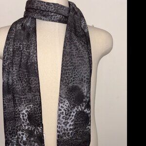 Harley-Davidson Motocycle Double Layers Jewels Accented Scarf Excellent